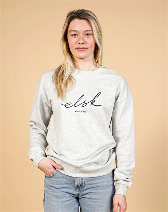 Signed Skyum Crewneck - Snow Melange